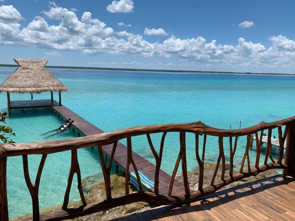Xoot Kaana Villa Vista Laguna Bacalar Bagian luar foto