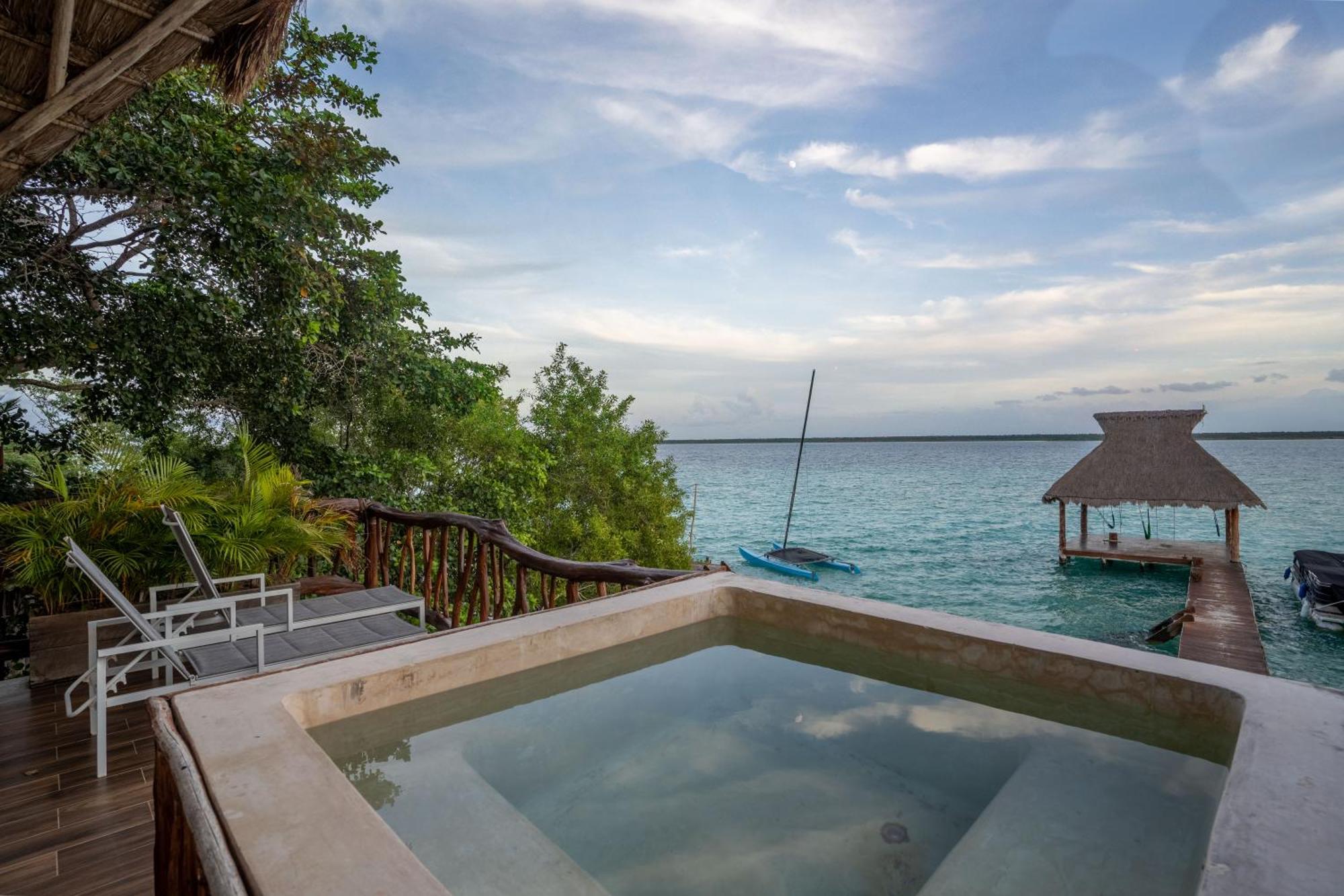 Xoot Kaana Villa Vista Laguna Bacalar Bagian luar foto