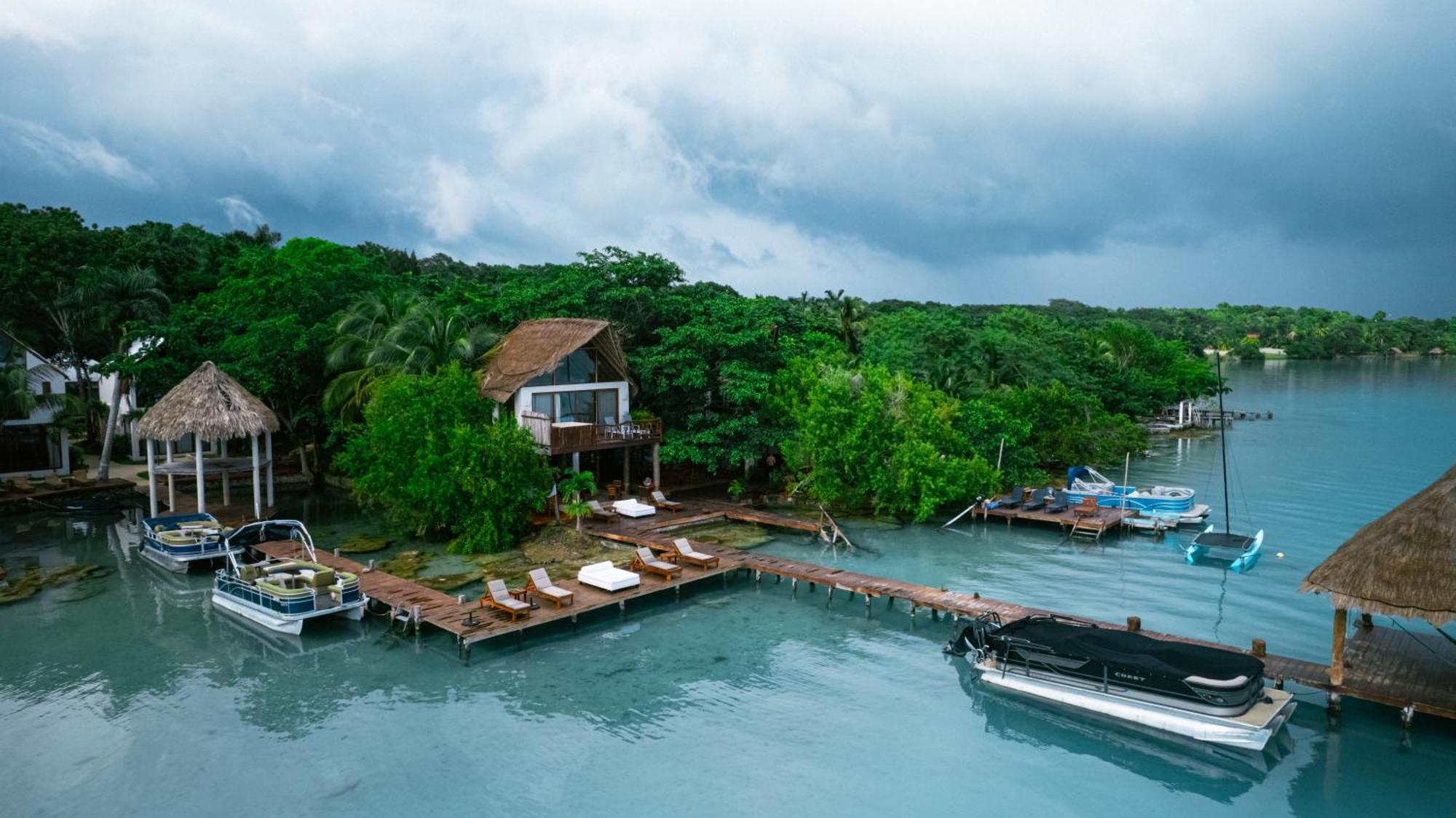 Xoot Kaana Villa Vista Laguna Bacalar Bagian luar foto