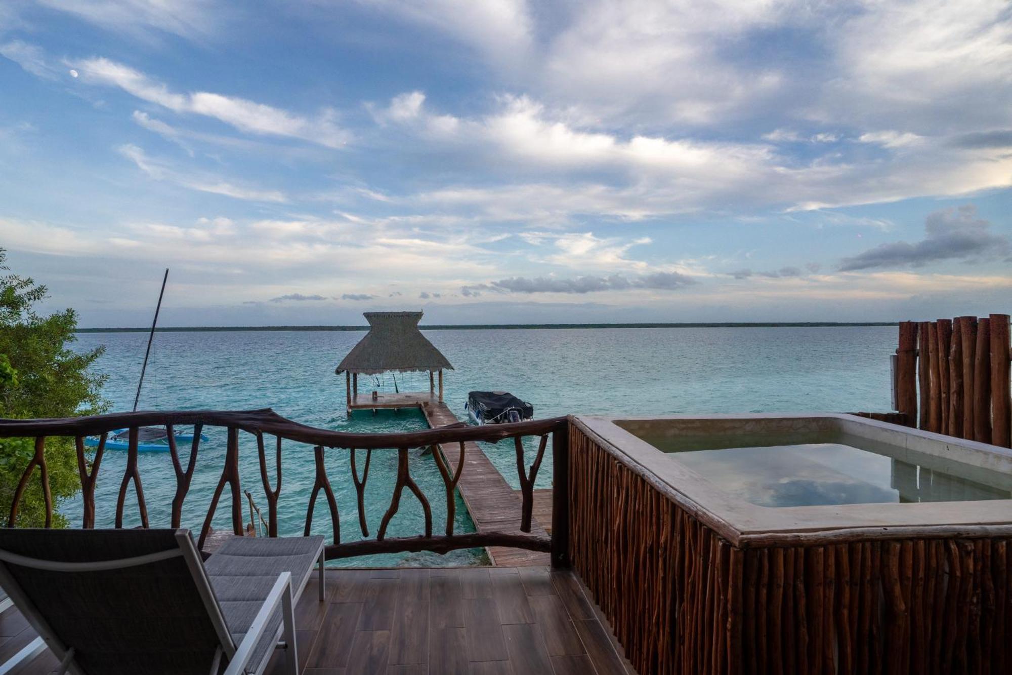 Xoot Kaana Villa Vista Laguna Bacalar Bagian luar foto