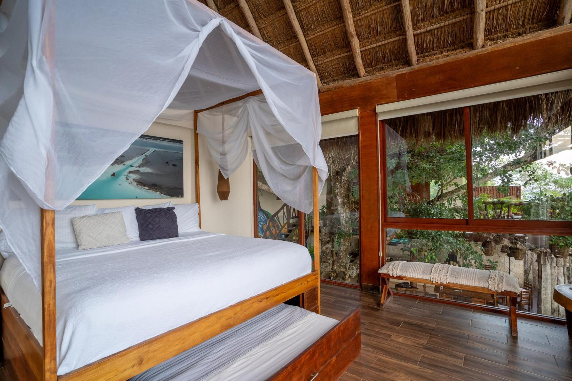 Xoot Kaana Villa Vista Laguna Bacalar Bagian luar foto